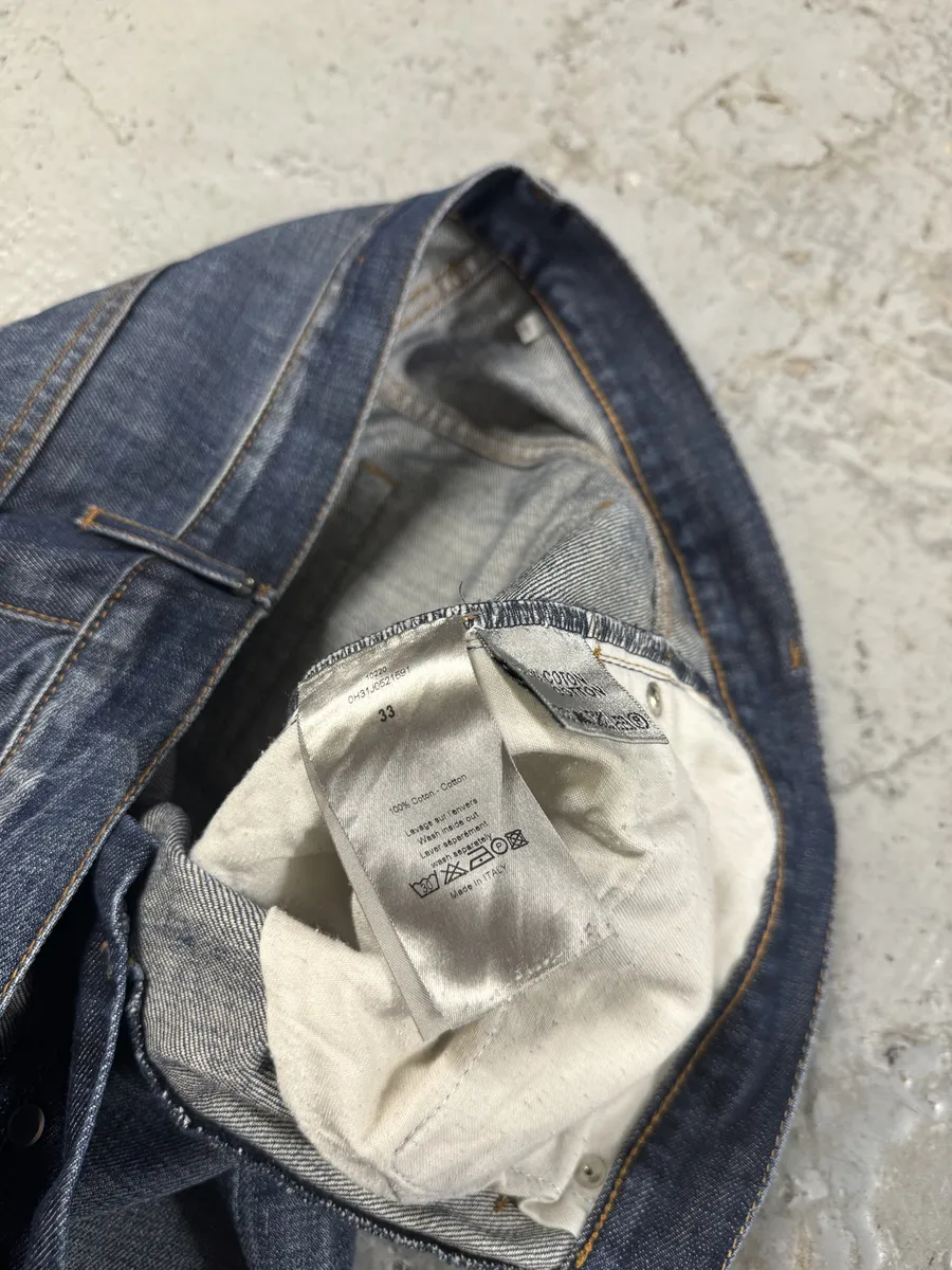 2000s Dior Blue Denim Jeans by Hedi Slimane - Image 9