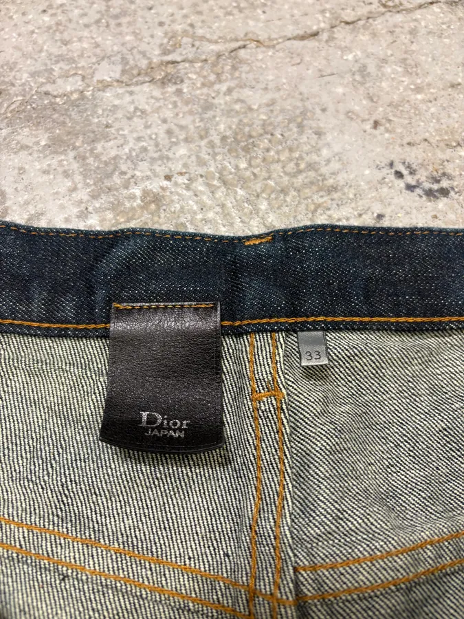 2000s Dior by Hedi Slimane Brut Denim Jeans - Image 10