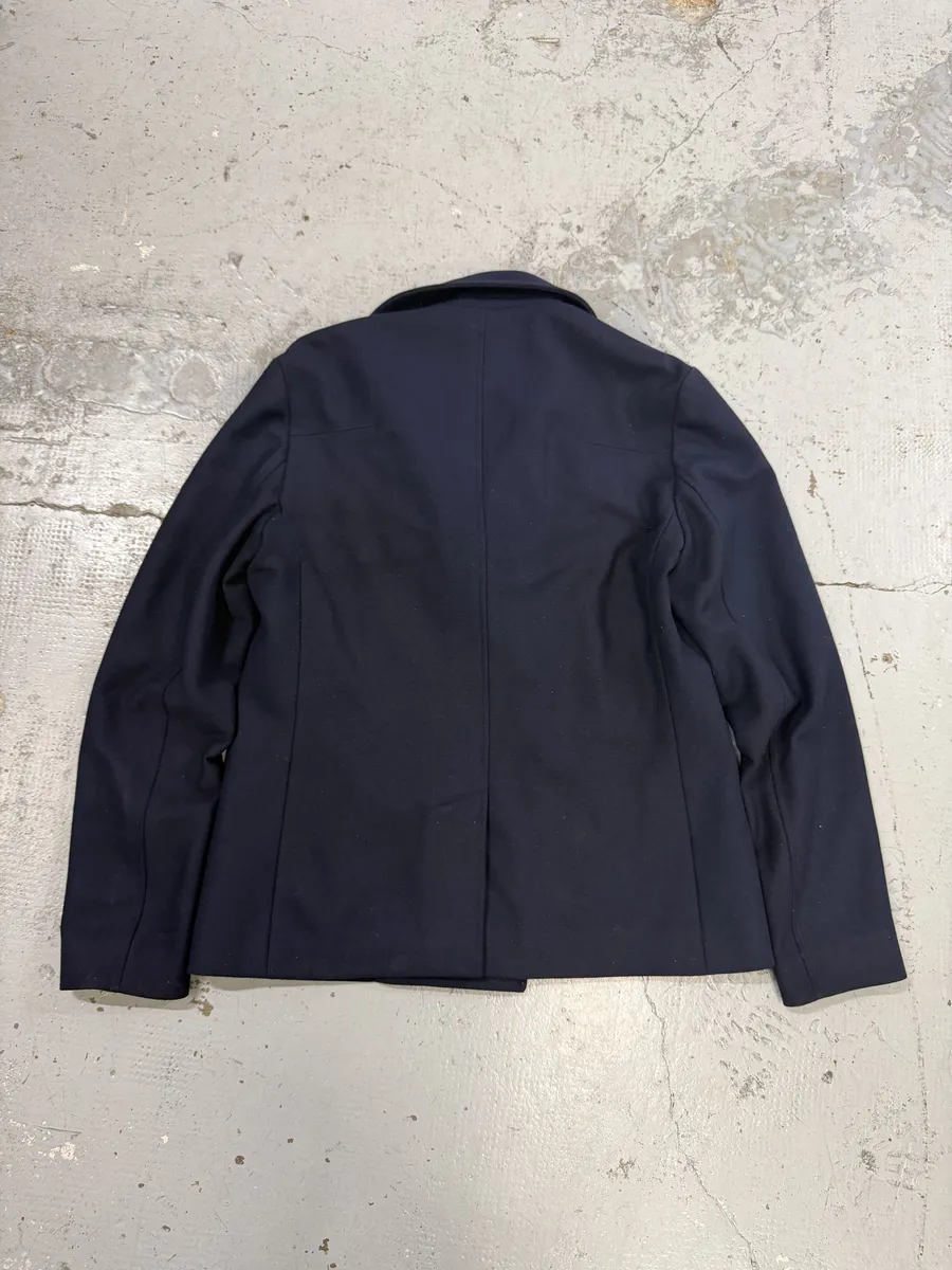 2000s Dior Navy Wool Classy Light Pea Coat - Image 7