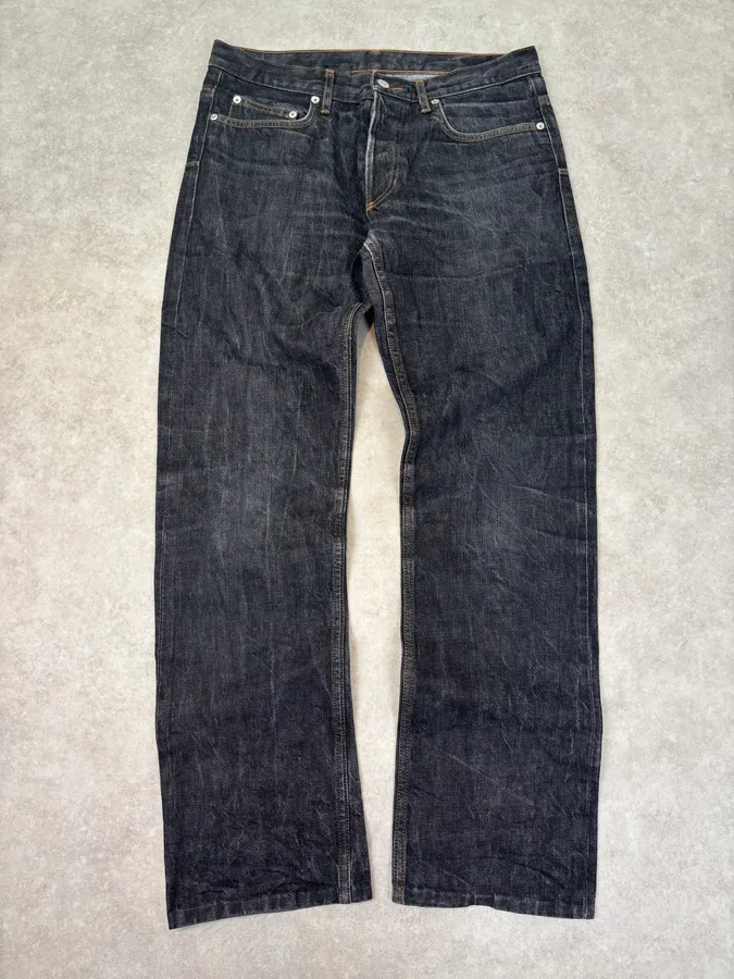 2000s Dior Raw Brut Denim Jeans
