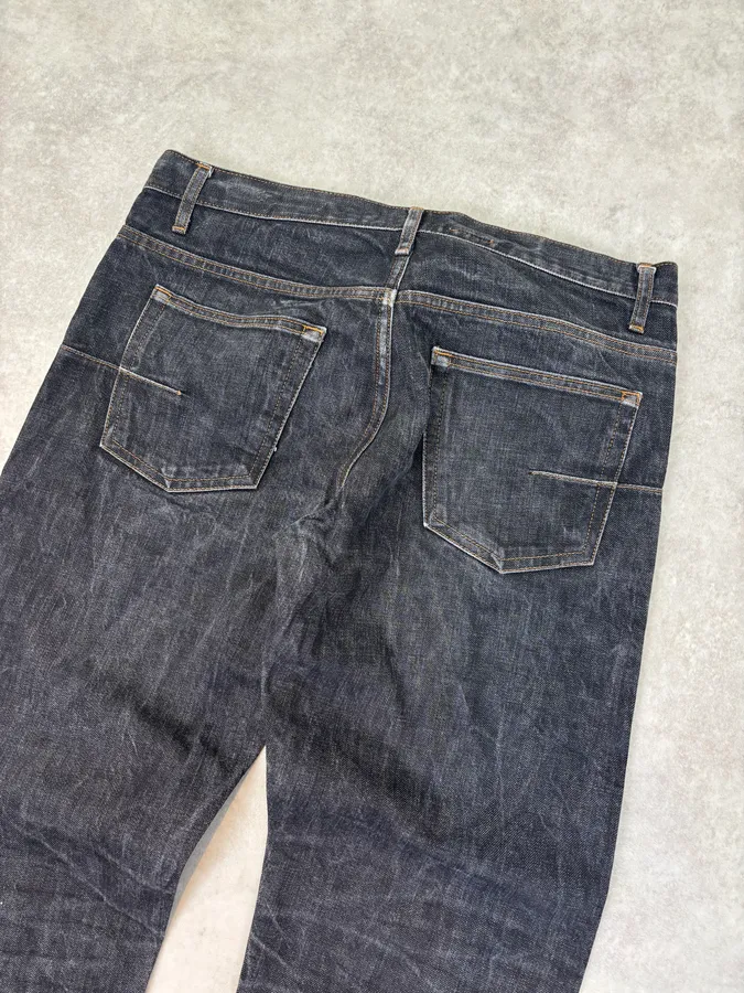 2000s Dior Raw Brut Denim Jeans - Image 8