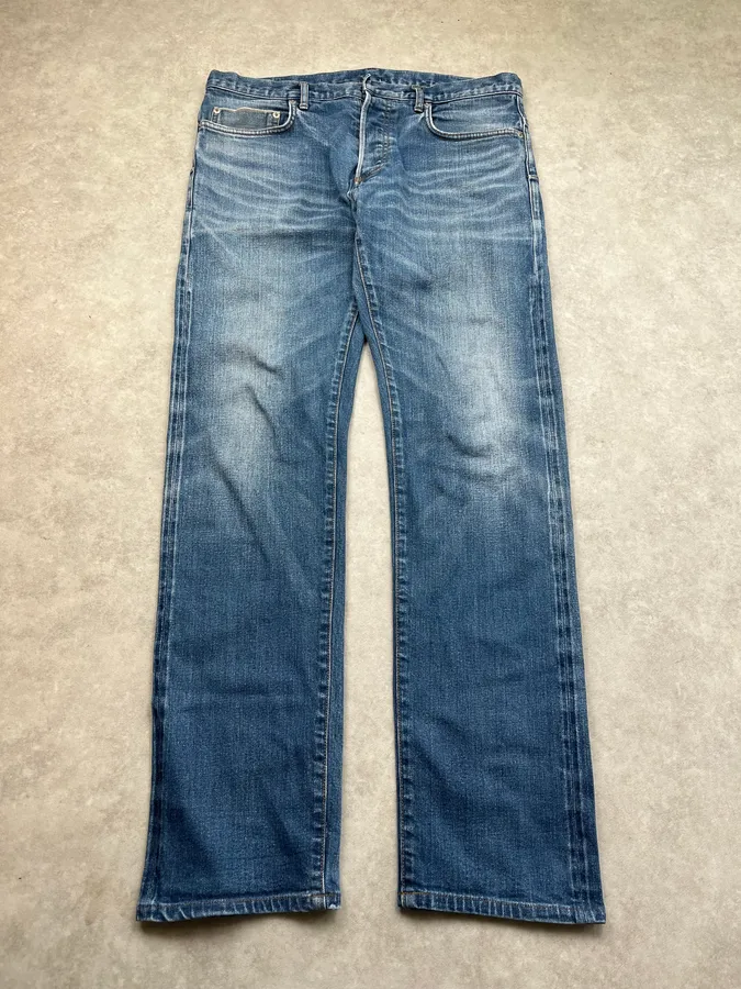 2000s Dior Slim Faded Blue Denim Jeans By Hedi Slimane - Image 5