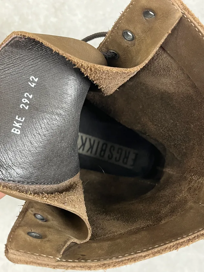 2000s Dirk Bikkembergs Brown Suede Leather Boots - Image 9