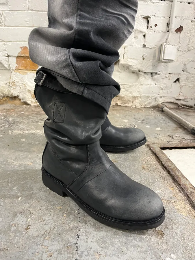 2000s Dirk Bikkembergs Grey Ankle Boots - Image 2