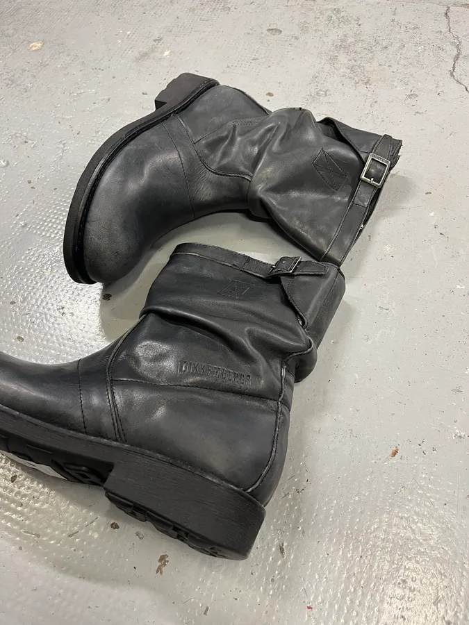 2000s Dirk Bikkembergs Grey Ankle Boots - Image 5
