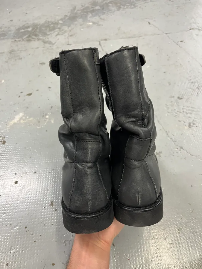 2000s Dirk Bikkembergs Grey Ankle Boots - Image 8