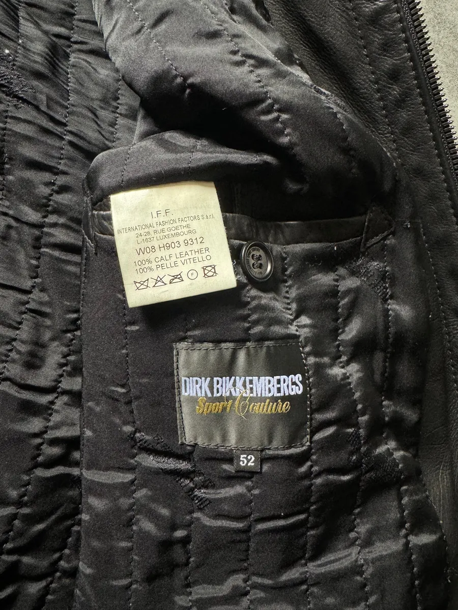 2000s Dirk Bikkembergs Multi Zips Biker Black Leather Jacket - Image 5