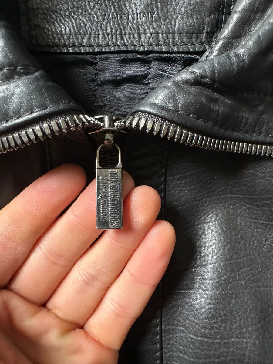 2000s Dirk Bikkembergs Multi Zips Biker Black Leather Jacket - Image 8