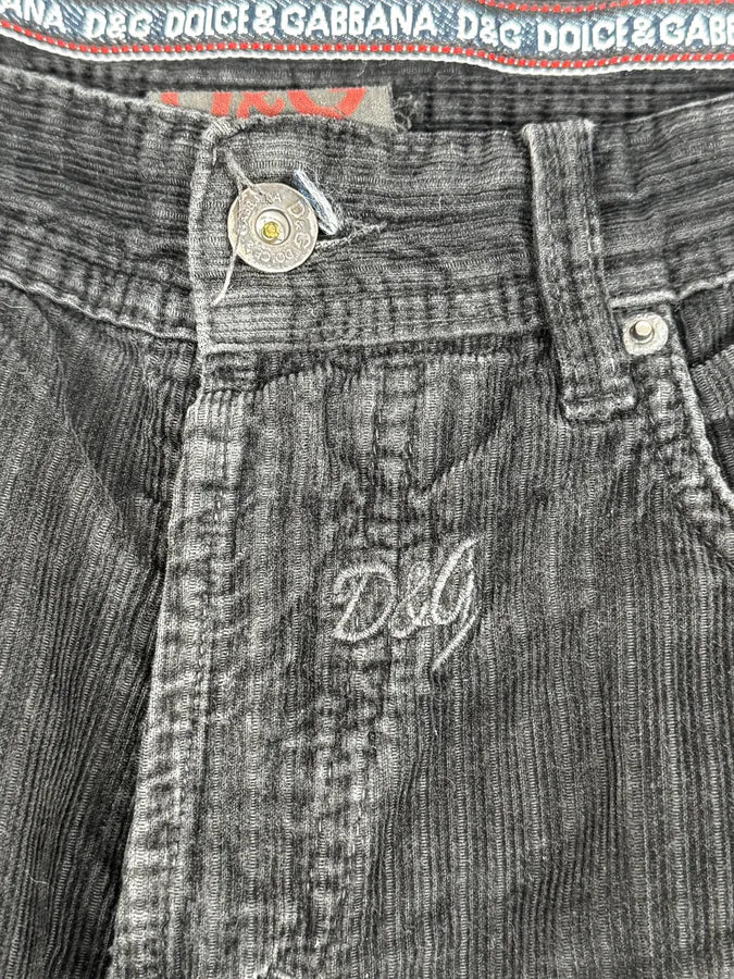 2000s Dolce & Gabanna Black Striped Relaxed Pants - Image 8