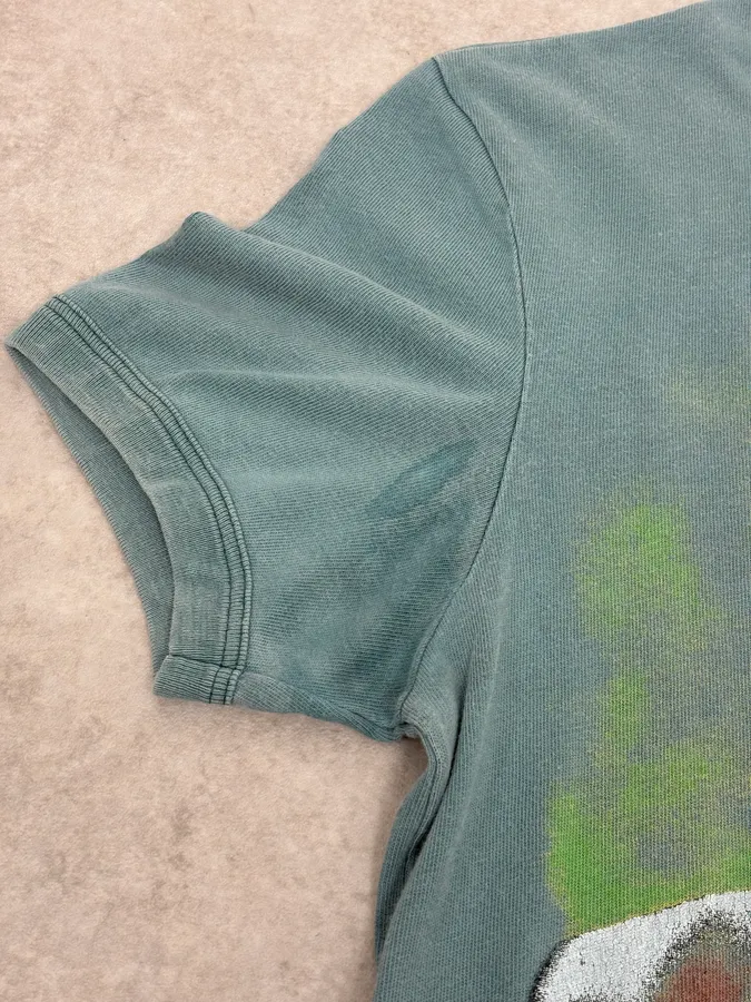 2000s Dolce & Gabbana 3 Dogs Khaki T-Shirt - Image 8