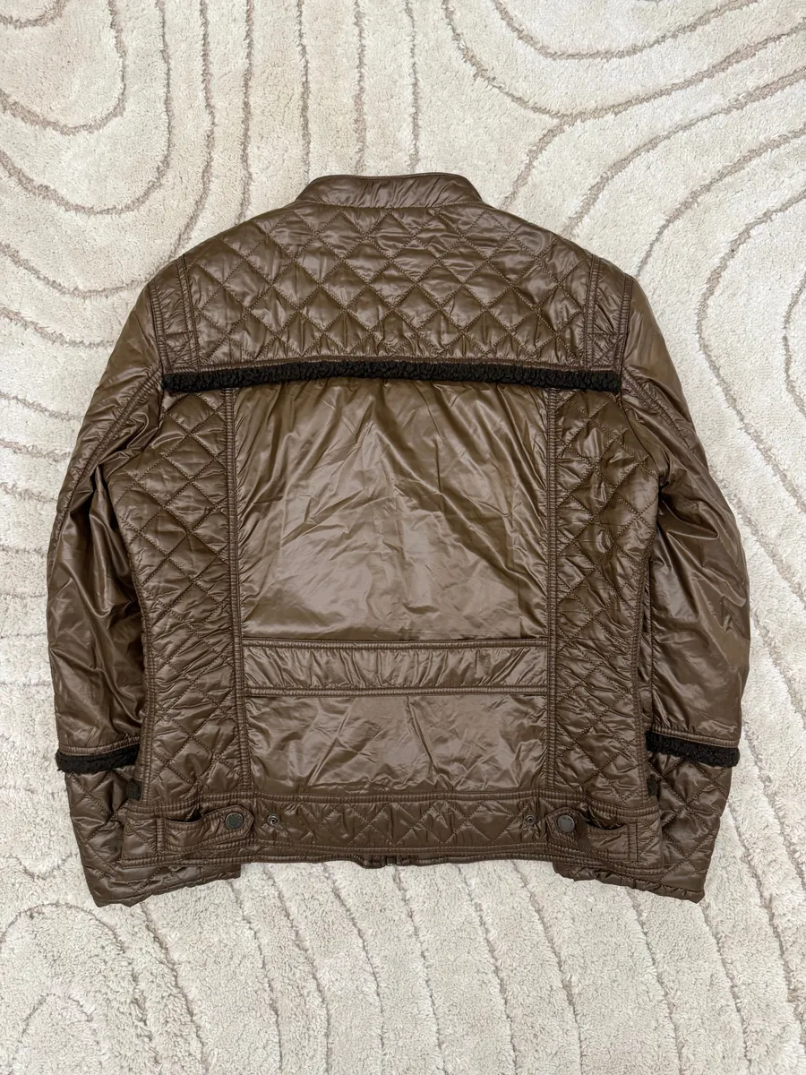 2000s Dolce & Gabbana Agent Brown Light Bomber Jacket - Image 2