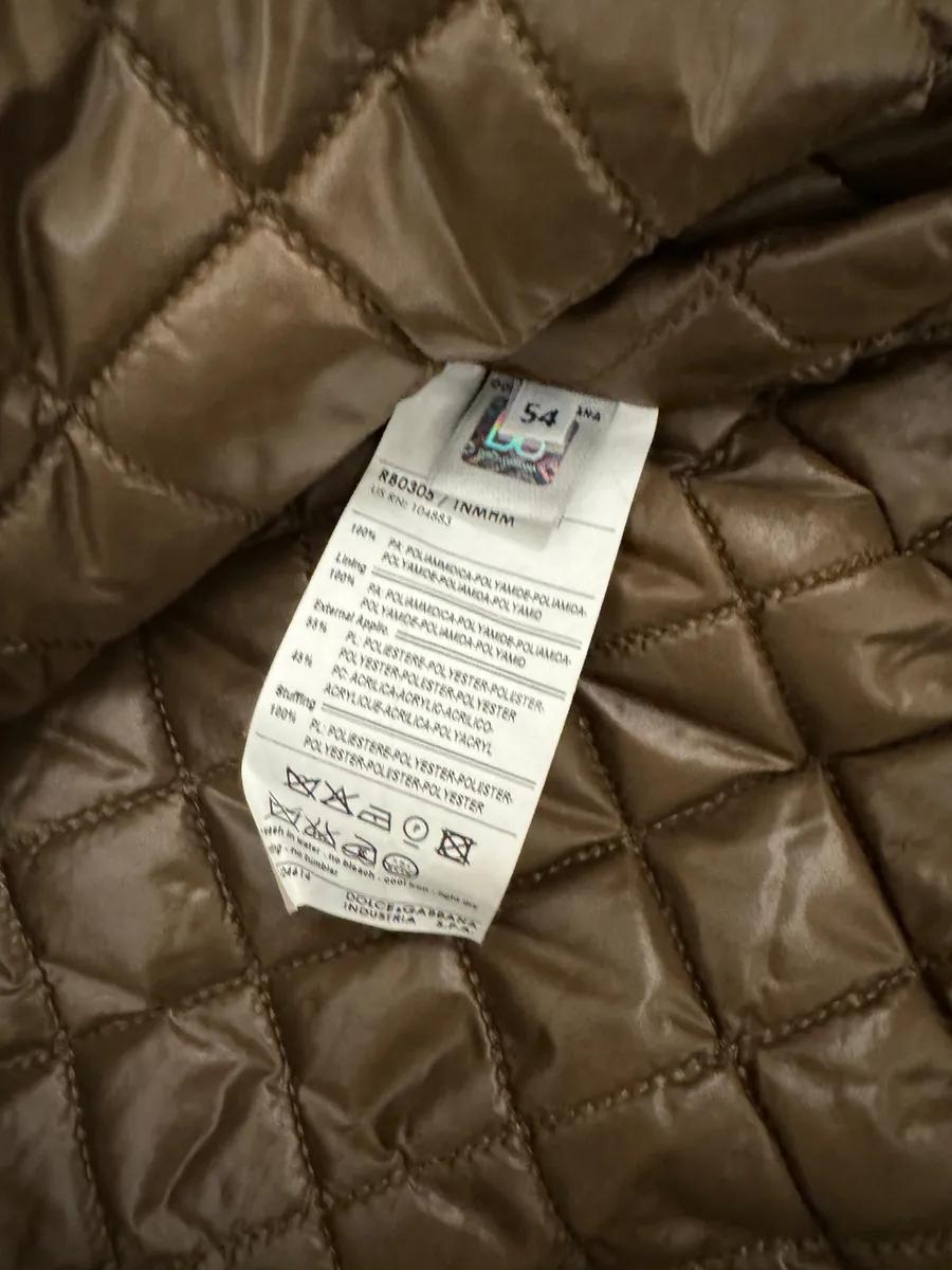 2000s Dolce & Gabbana Agent Brown Light Bomber Jacket - Image 6