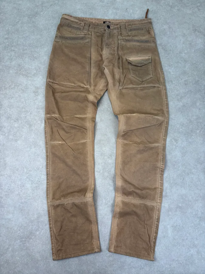 2000s Dolce & Gabbana Archive Utility Waxed Pants - Image 4