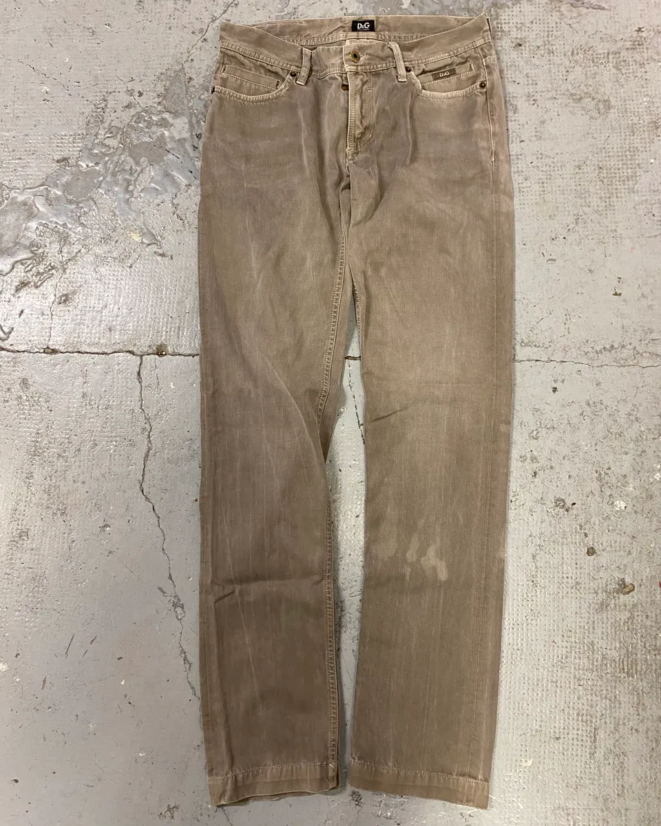 2000s Dolce & Gabbana Audacious Grey Slim Denim Jeans - Image 4