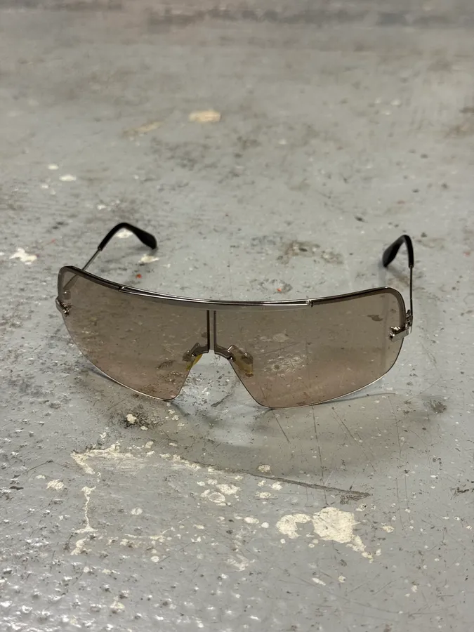 2000s Dolce & Gabbana Aviator Metal Sunglasses - Image 3
