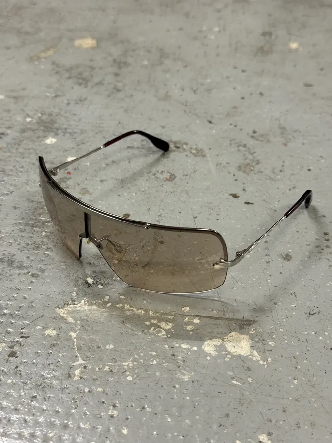 2000s Dolce & Gabbana Aviator Metal Sunglasses - Image 6