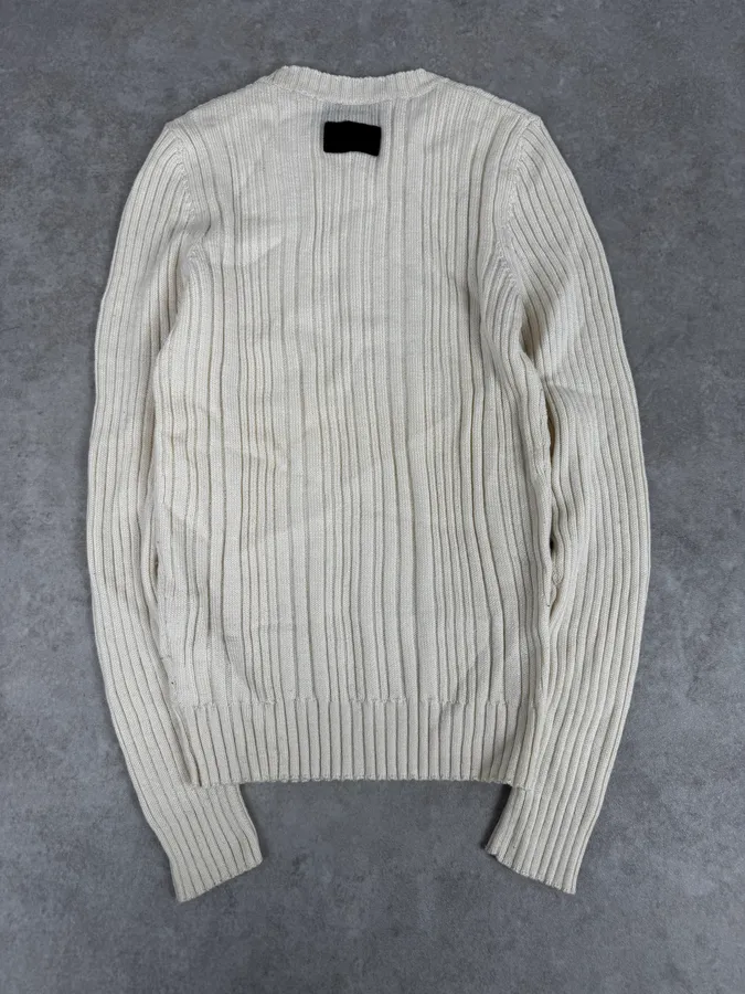 2000s Dolce & Gabbana Beige Wool Sweater - Image 4