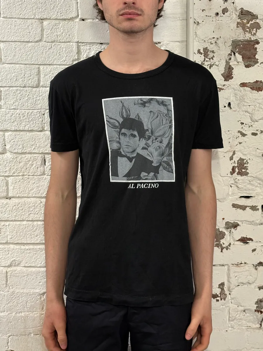 2000s Dolce & Gabbana Black Al Pacino T-Shirt - Image 2