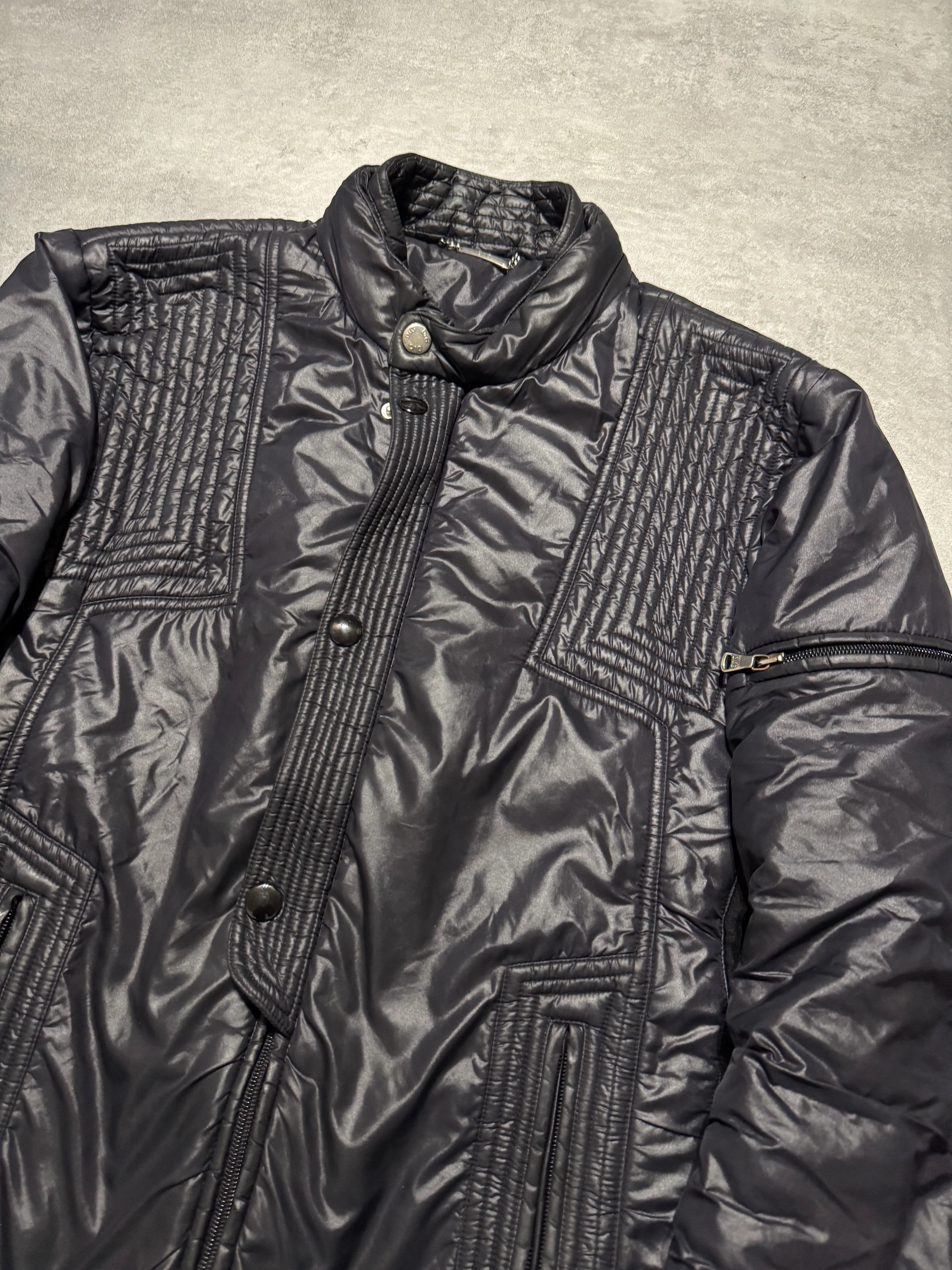 2000s Dolce & Gabbana Black Architect Puffer Jacket - Image 3