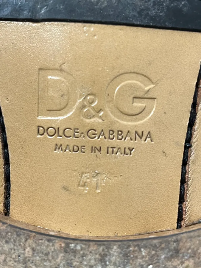 2000s Dolce & Gabbana Black Buckle Leather Boots - Image 12