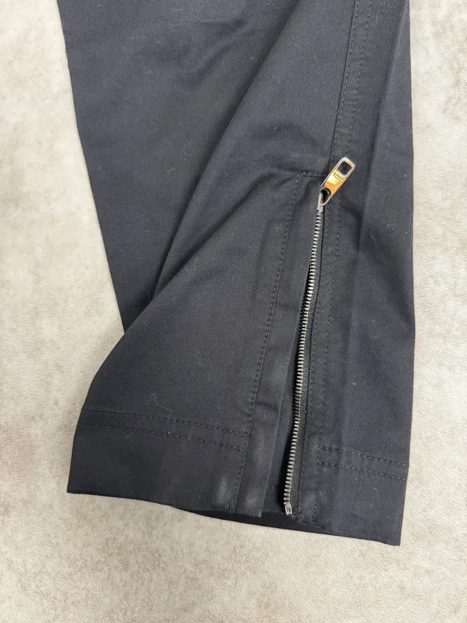 2000s Dolce & Gabbana Black Flat Pockets Pants - Image 11