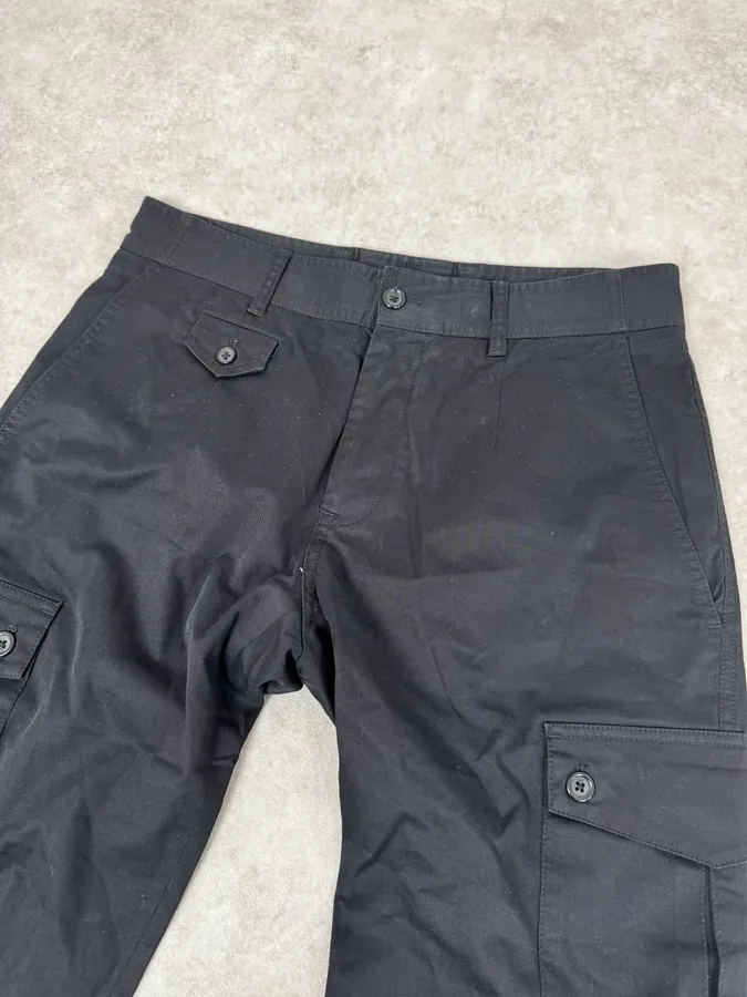 2000s Dolce & Gabbana Black Flat Pockets Pants - Image 6
