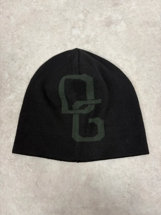 2000s Dolce & Gabbana Black Khaki Beanie