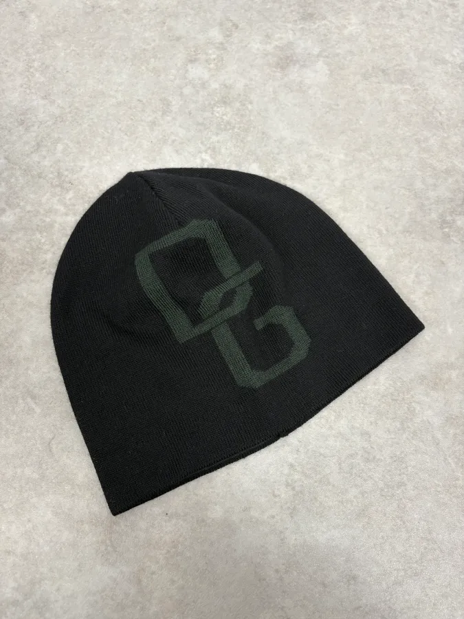 2000s Dolce & Gabbana Black Khaki Beanie - Image 4