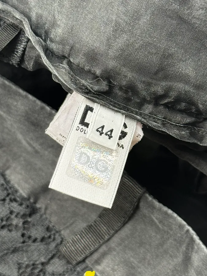 2000s Dolce & Gabbana Black Lace Pants - Image 10