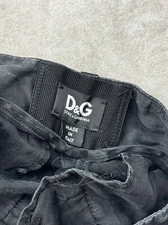 2000s Dolce & Gabbana Black Lace Pants - Image 9