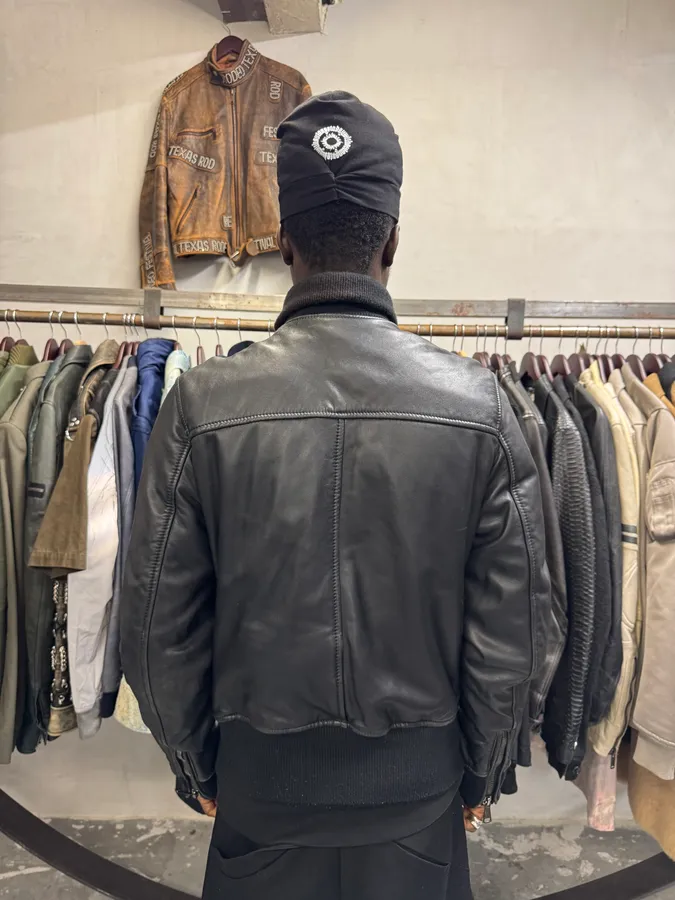 2000s Dolce & Gabbana Black Leather Multi-Zip Jacket - Image 3