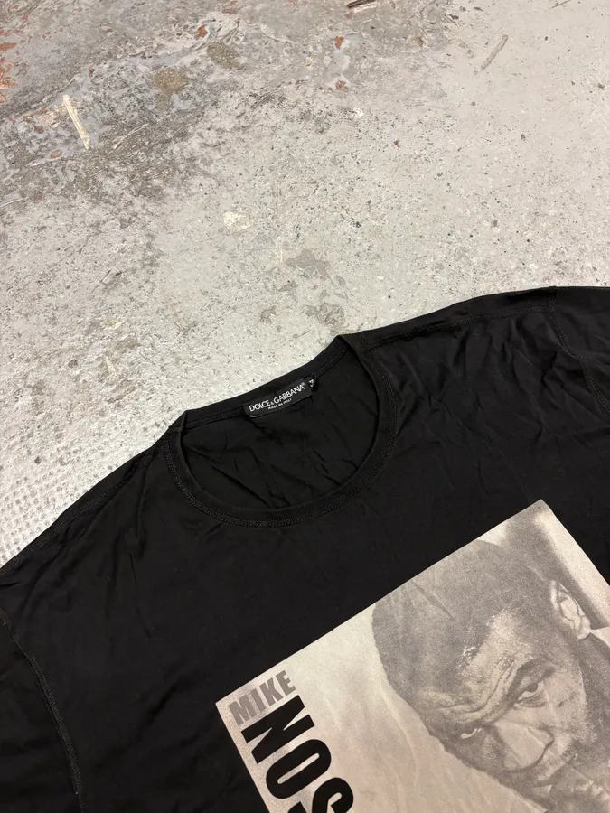 2000s Dolce & Gabbana Black Mike Tyson T-Shirt - Image 5