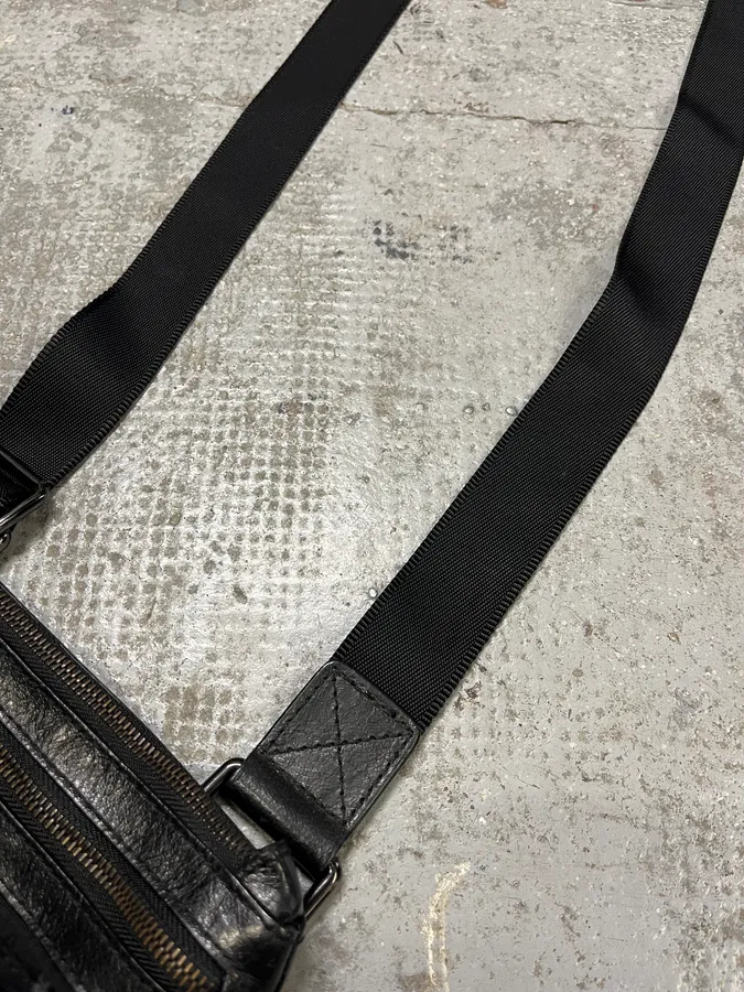 2000s Dolce & Gabbana Black Nylon Cargo Shoulder Bag - Image 5