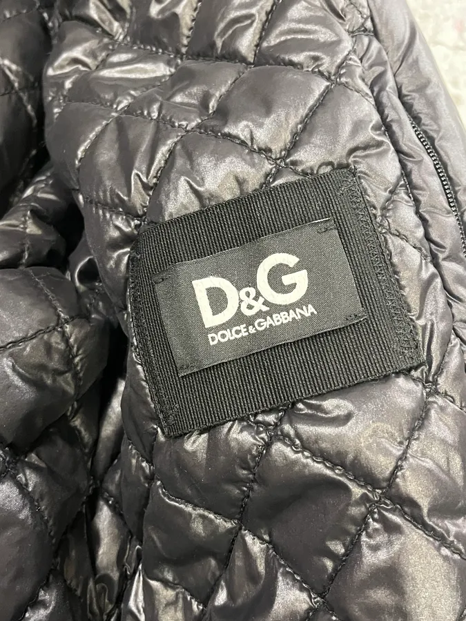 2000s Dolce & Gabbana Black Nylon Multi Zip Jacket - Image 9