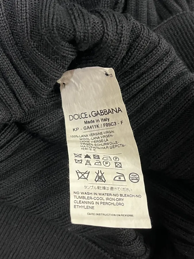 2000s Dolce & Gabbana Black Polo Longsleeves - Image 9