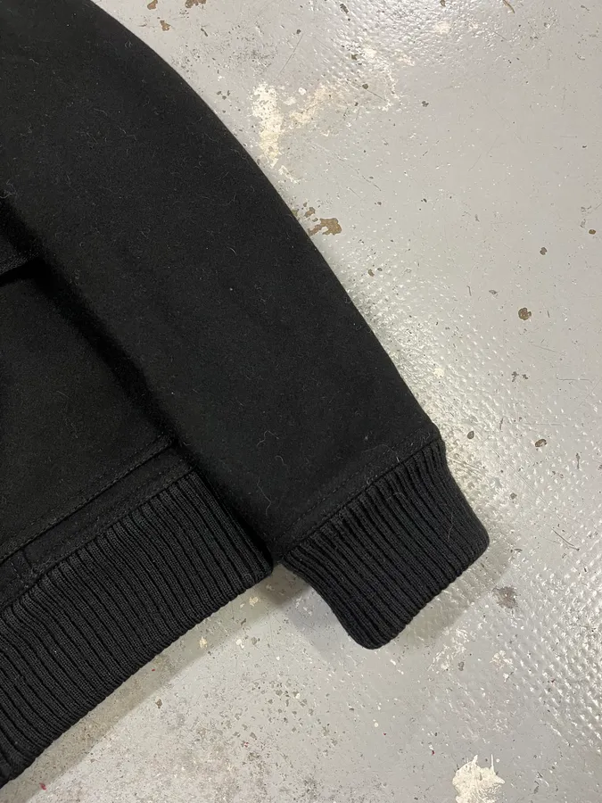 2000s Dolce & Gabbana Black Wool Caban Pea Coat - Image 9