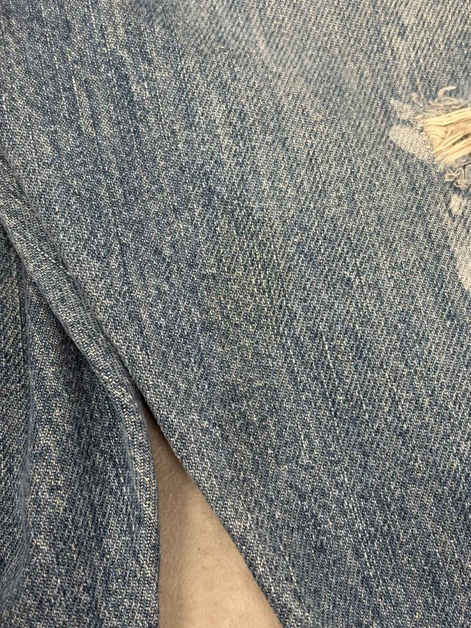 2000s Dolce & Gabbana Blue Distressed Denim Jeans - Image 12