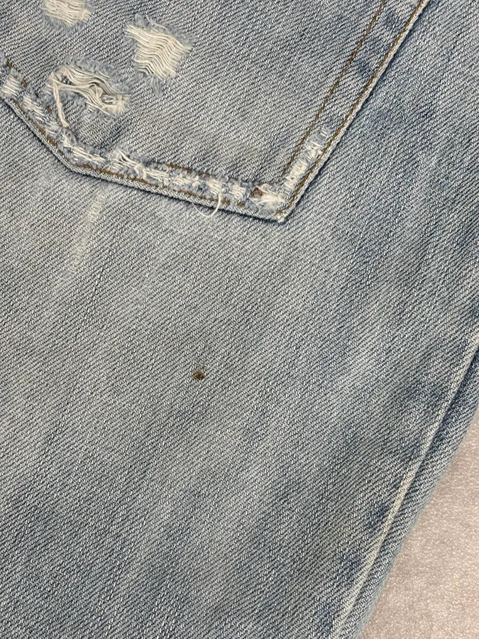 2000s Dolce & Gabbana Blue Distressed Denim Jeans - Image 12