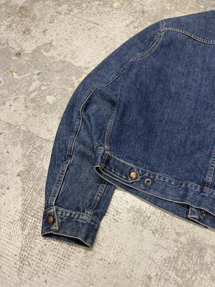 2000s Dolce & Gabbana Blue Worker Denim Jacket - Image 7
