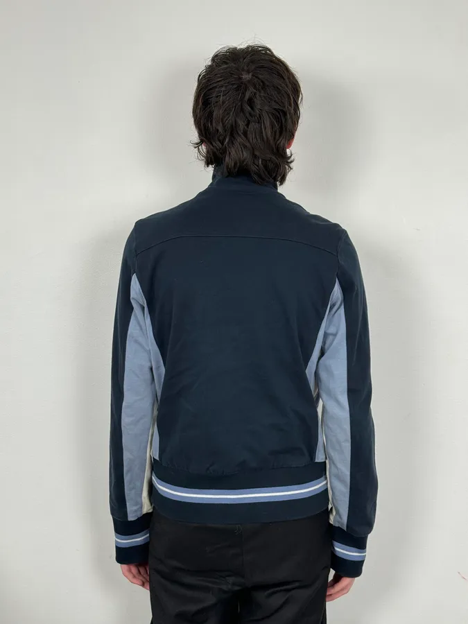 2000s Dolce & Gabbana Blue Zip-up Sport Sweater - Image 2