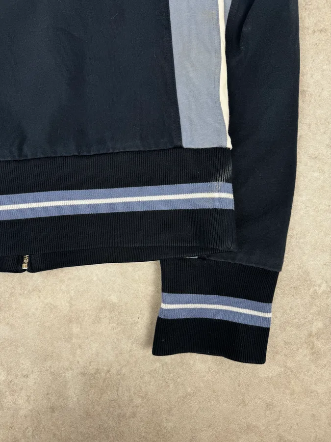 2000s Dolce & Gabbana Blue Zip-up Sport Sweater - Image 9
