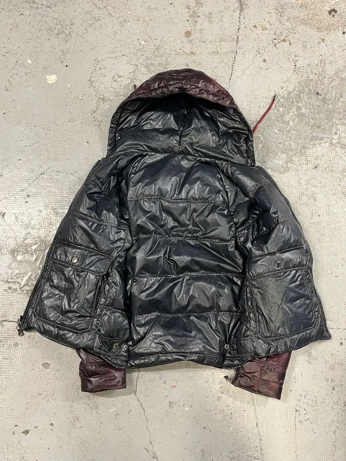 2000s Dolce & Gabbana Bordeaux Reversible Puffer Jacket - Image 12