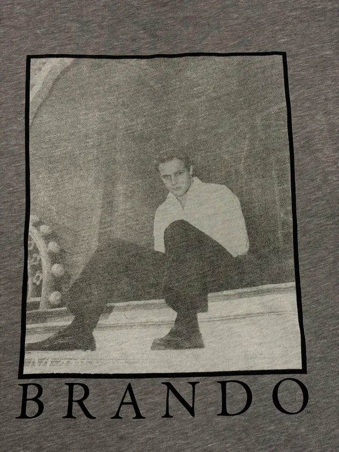 2000s Dolce & Gabbana Brando Grey T-Shirt - Image 7