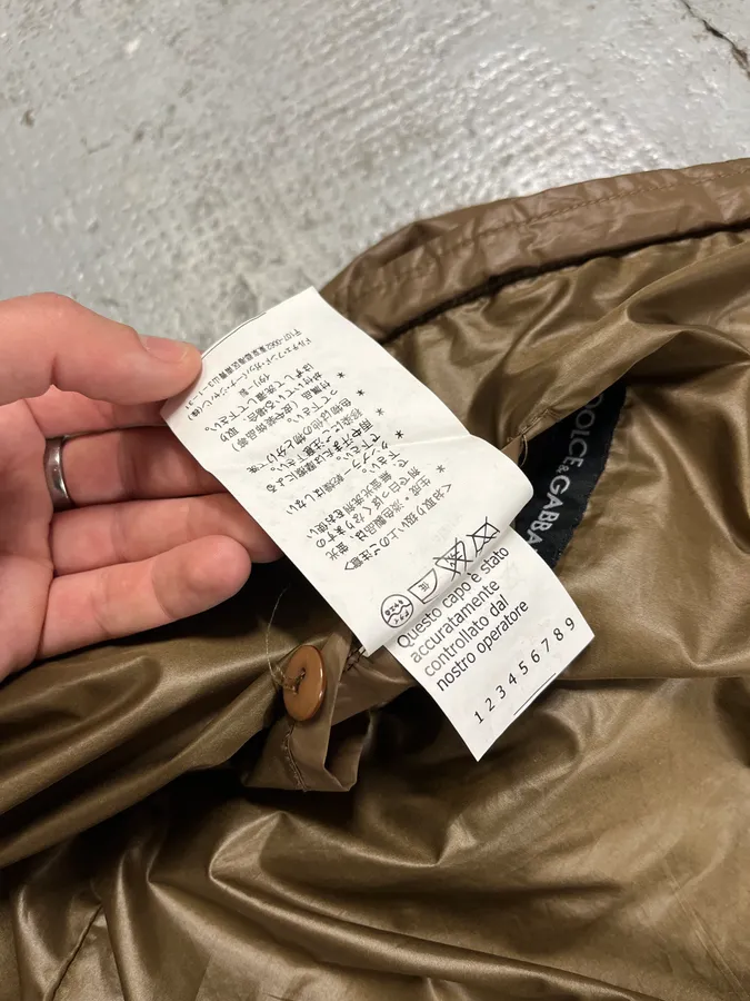 2000s Dolce & Gabbana Bronze Zip Jacket - Image 12