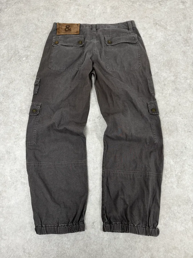 2000s Dolce & Gabbana Brown Cargo Pants - Image 5
