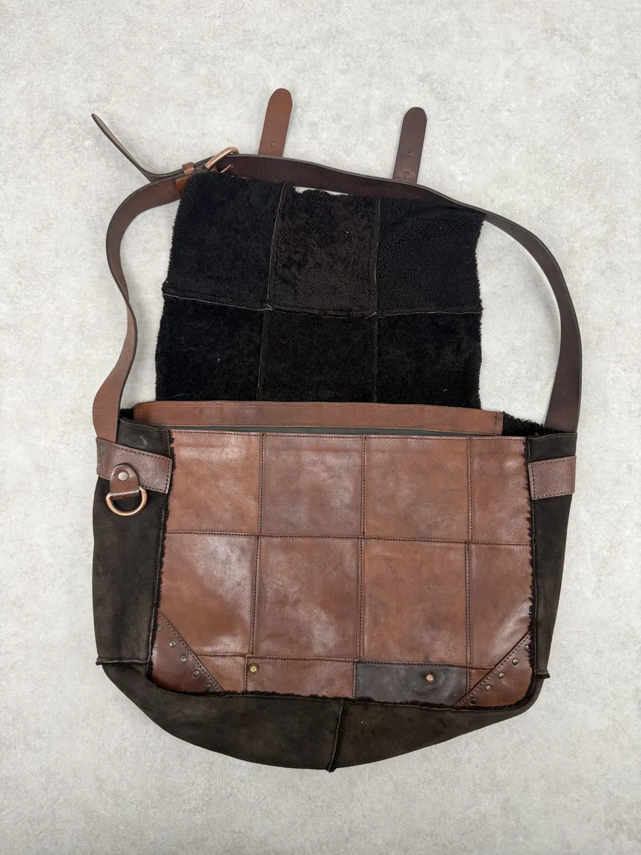 2000s Dolce & Gabbana Brown Premium Leather Bag - Image 12