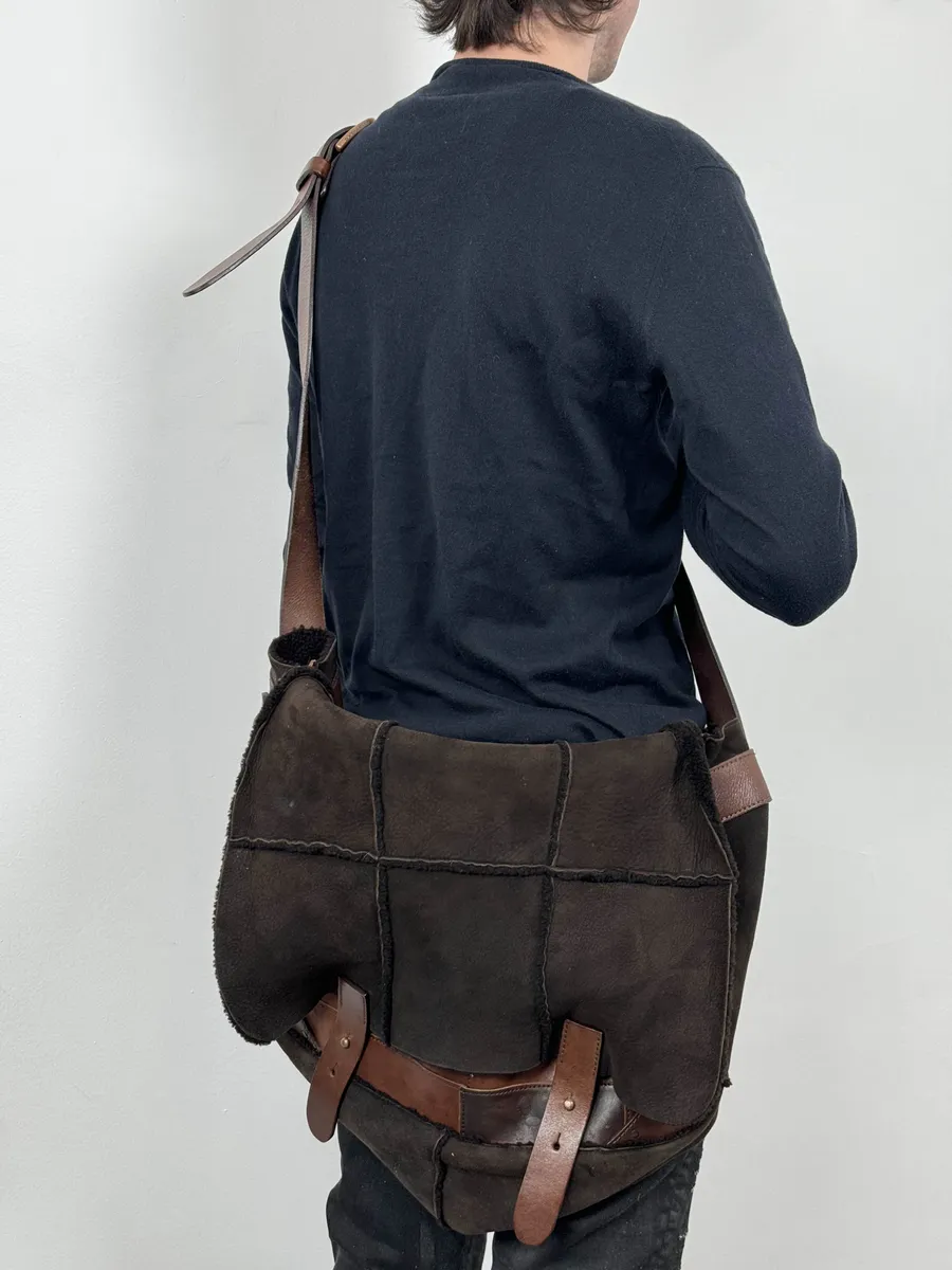 2000s Dolce & Gabbana Brown Premium Leather Bag - Image 4