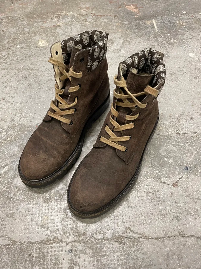 2000s Dolce & Gabbana Brown Premium Leather Boots - Image 3