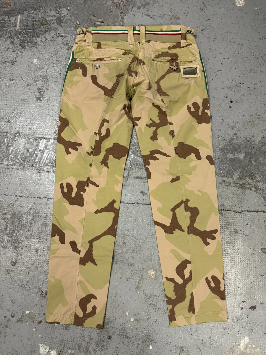 2000s Dolce & Gabbana Camouflage Cargo Pants - Image 5