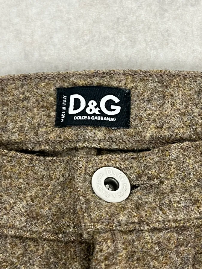 2000s Dolce & Gabbana Classy Wool Pants - Image 11